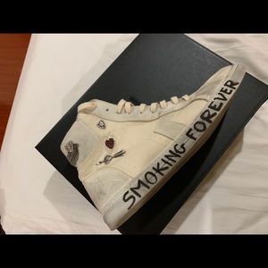 St. Laurent Antibe Pins High Top Sneaker